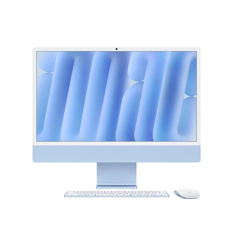 Моноблок Apple iMac 24" Retina 4,5K, M4 (8C CPU, 8C GPU, 2024), 16 ГБ, 256 ГБ SSD, голубой