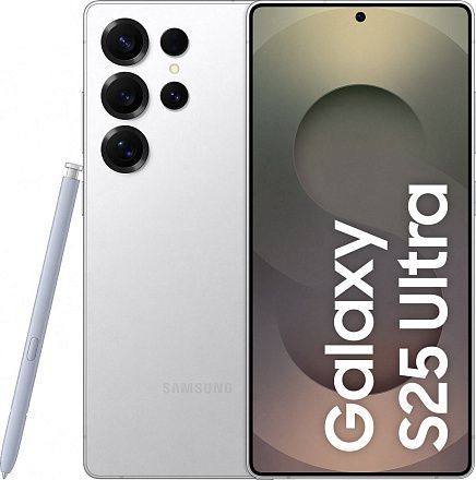Смартфон Samsung Galaxy S25 Ultra 12/256 ГБ, «серебряный титан» (Titanium Whitesilver)