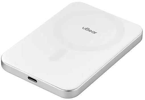 Внешний аккумулятор uBear Slide MagSafe 5000mAh, белый