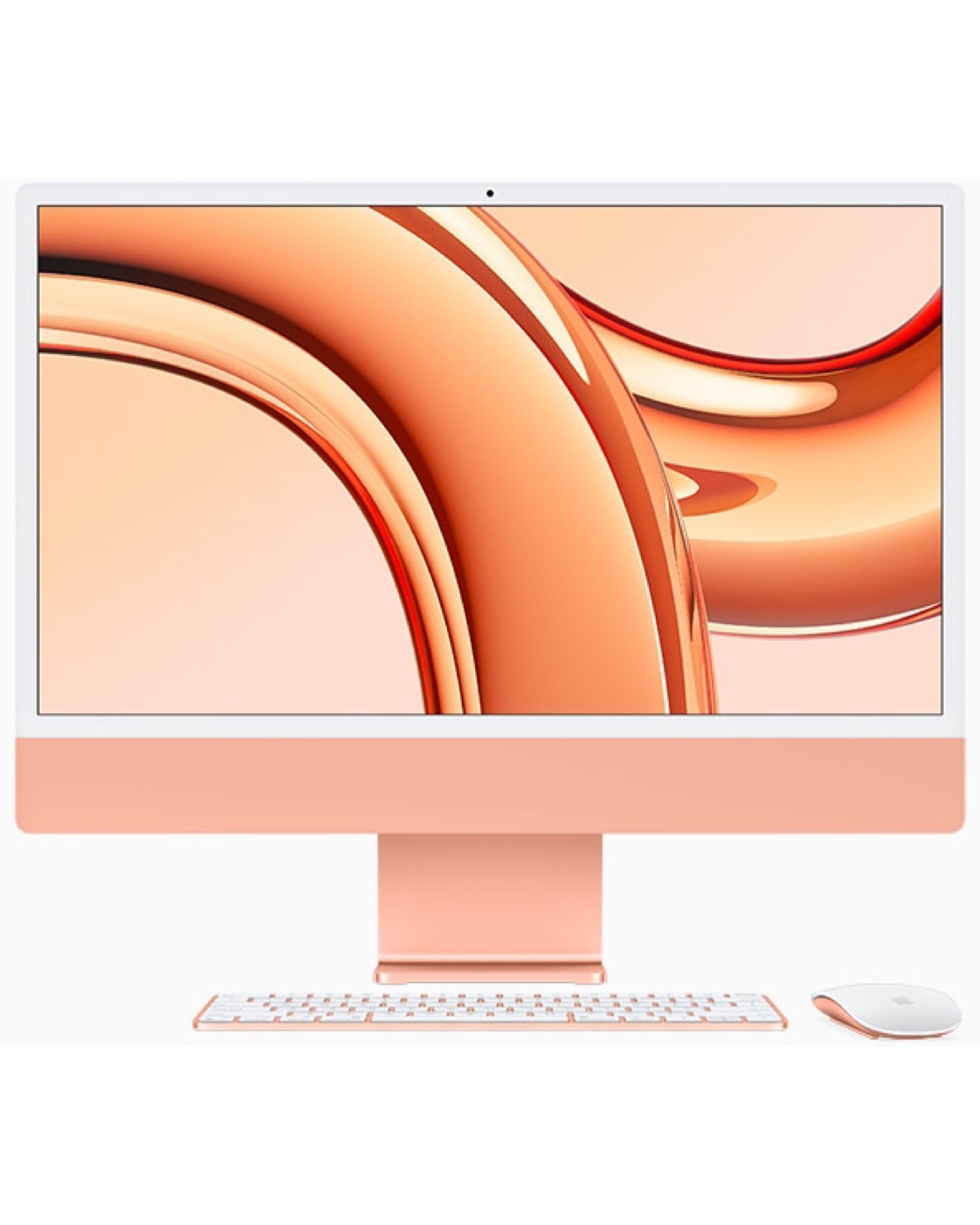 Моноблок Apple iMac 24" Retina 4,5K, M3 (8C CPU, 10C GPU, 2023), 8 ГБ, 512 ГБ SSD, оранжевый