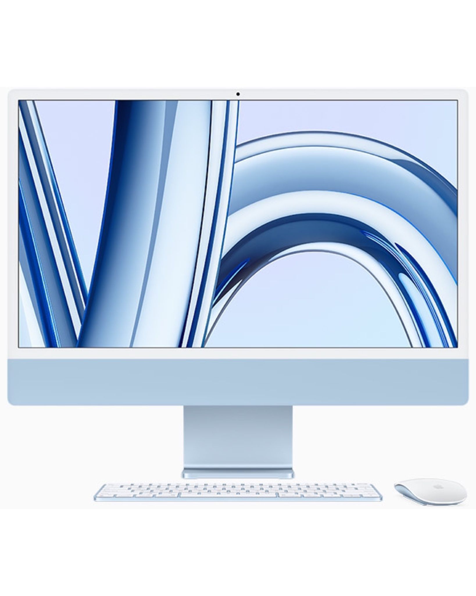 Моноблок Apple iMac 24" Retina 4,5K, M3 (8C CPU, 10C GPU, 2023), 8 ГБ, 512 ГБ SSD, синий