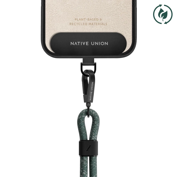 Шнурок нейлоновый Native Union City Sling, серо-зеленый