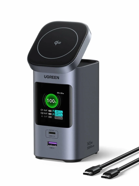 Внешний аккумулятор UGREEN 20000mAh 145W Power Bank, серый