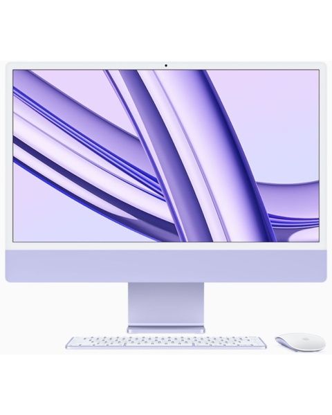 Моноблок Apple iMac 24" Retina 4,5K, M3 (8C CPU, 10C GPU, 2023), 8 ГБ, 512 ГБ SSD, фиолетовый