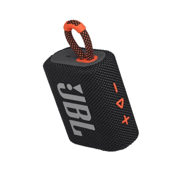 Портативная колонка JBL Go 3, черный-оранжевый