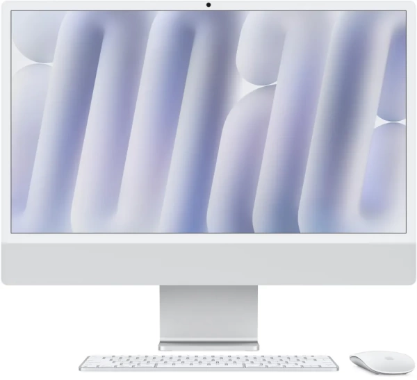 Моноблок Apple iMac 24" Retina 4,5K, M4 (8C CPU, 8C GPU, 2024), 16 ГБ, 256 ГБ SSD, серебристый