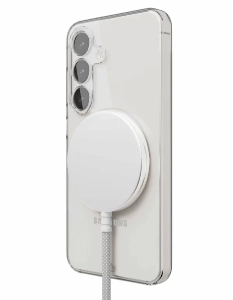Чехол защитный VLP Puro Case c MagSafe для Samsung S25, прозрачный