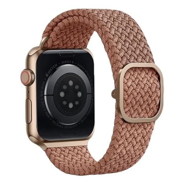 Ремешок Uniq ASPEN Strap Braided для Apple Watch 41/40/38mm, розовый