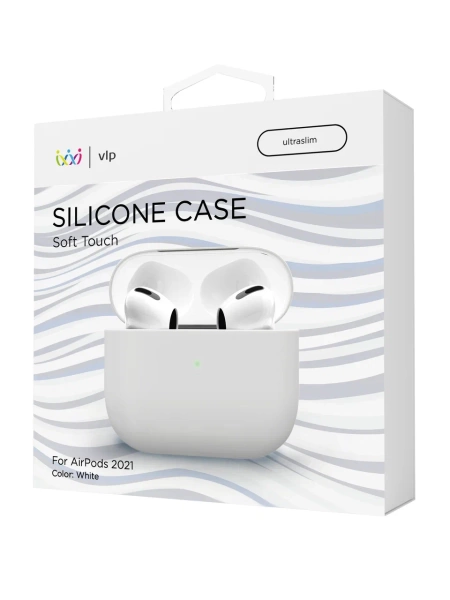 Чехол силиконовый "vlp" Soft Touch для AirPods 3, белый