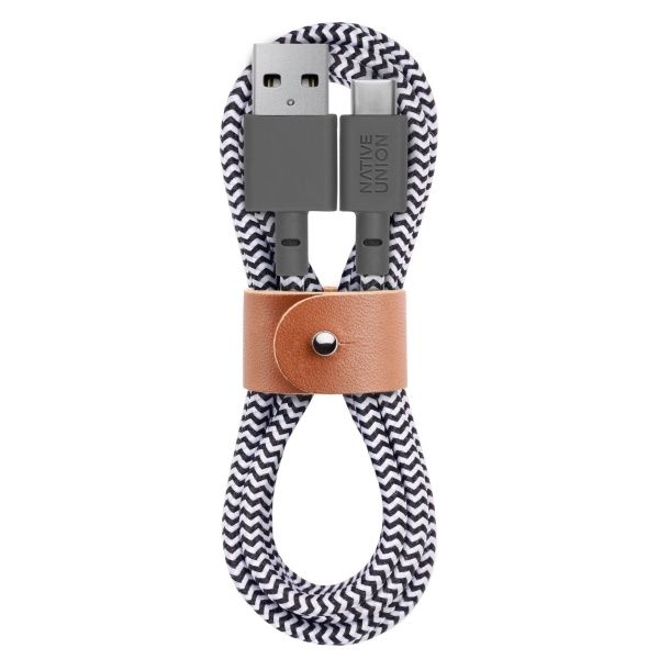 Зарядный провод Native Union USB-A - USB-C 1.2m, зебра